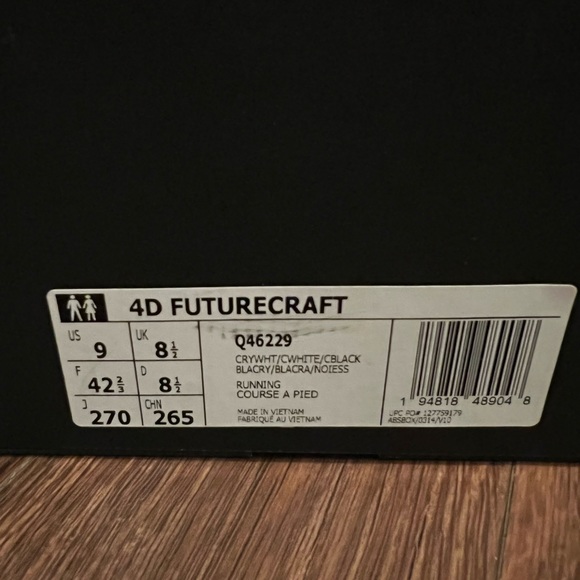 Adidas futurcraft 4d US9 cream - Picture 3 of 4